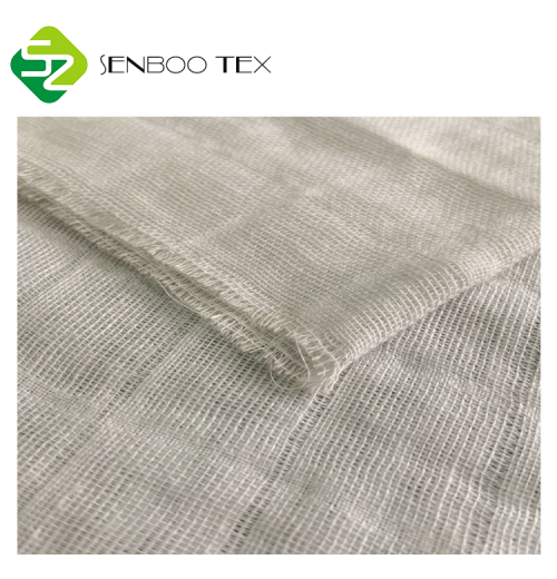 Soft 100% Organic Cotton Double Gauze Muslin Fabric for Shirt Woven Breathable Bulk Manufacture for Cover Use